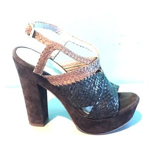 Orietta Mancini Woven Leather Sandal